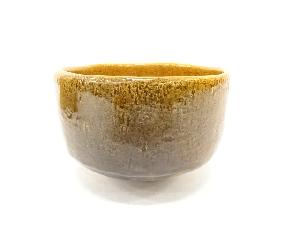 作家物　大樋焼　飴釉　茶碗（保護箱付）